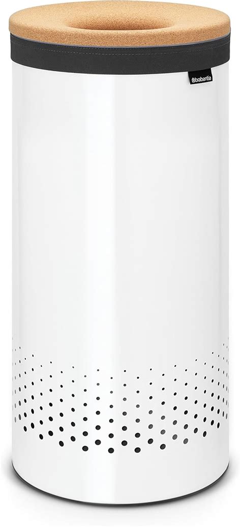 brabantia laundry box with metal lid - 35 litres|Laundry Hamper, 9.2 gallon (35L), Plastic Lid .